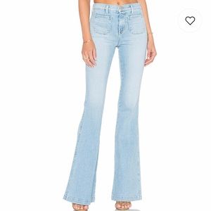 J Brand Demi Patch Pocket Flare Jeans